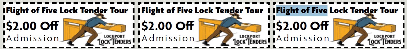 Lock Tickets 2024 Lock Tender Tickets – Town of Lockport, NY